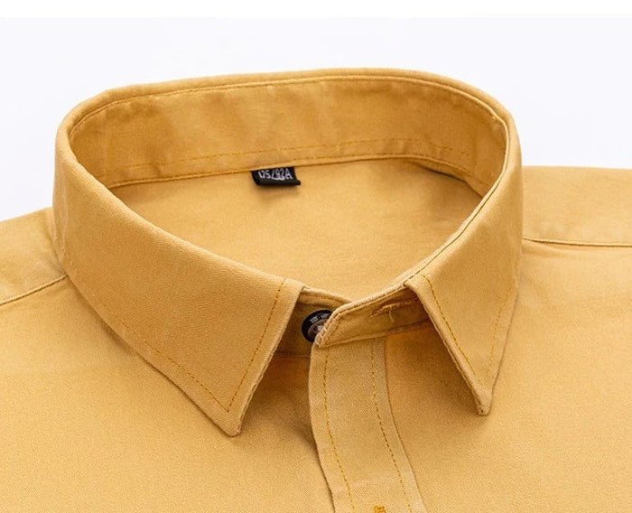 Luxury cotton shirt with single pocket - Antonios