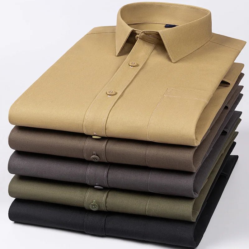 Luxury cotton shirt with single pocket - Antonios