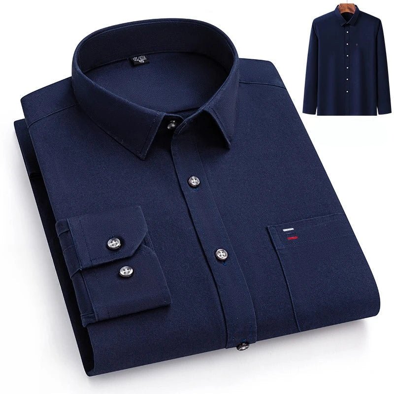 Luxury cotton shirt with single pocket - Antonios