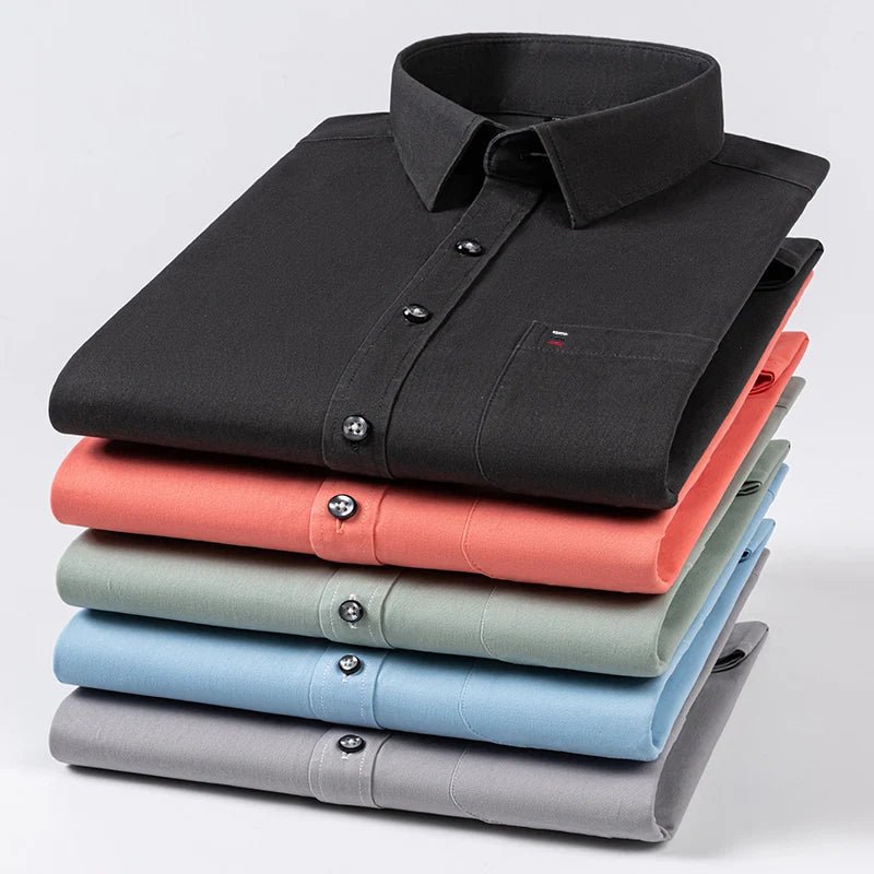 Luxury cotton shirt with single pocket - Antonios