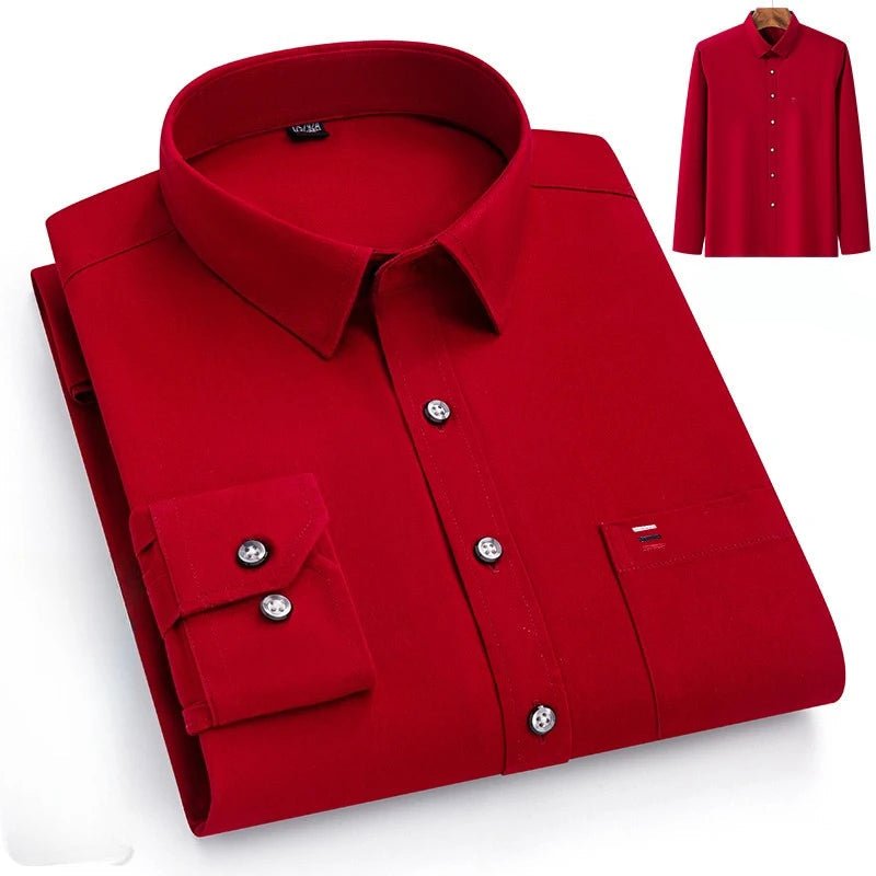 Luxury cotton shirt with single pocket - Antonios
