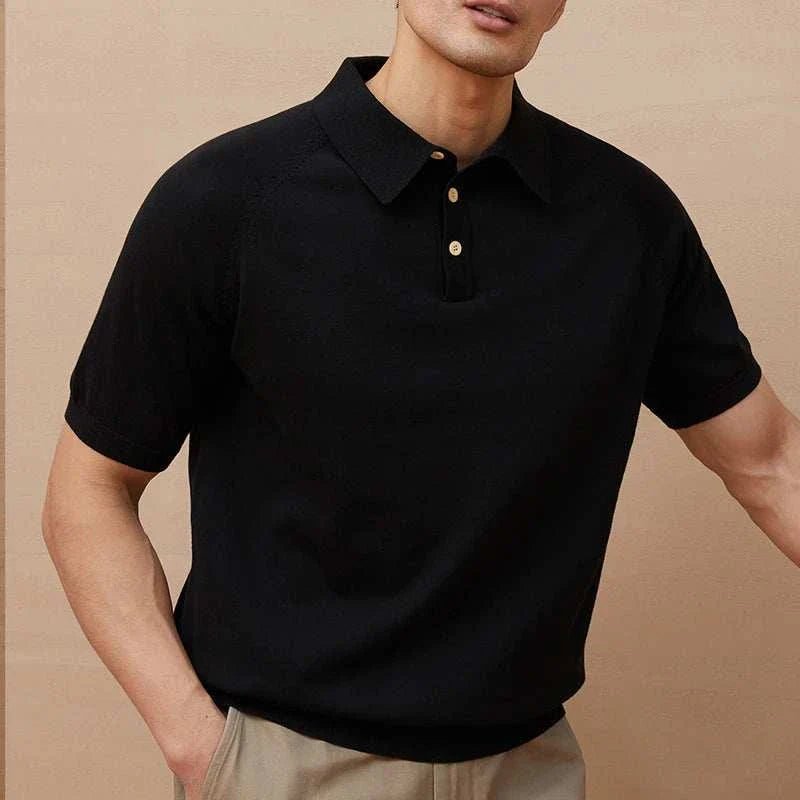 Luxury knitted polo t-shirt - Antonios