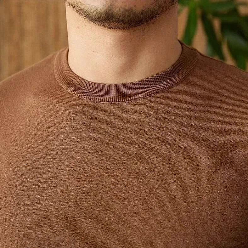 Luxury o - neck collar summer t-shirt - Antonios