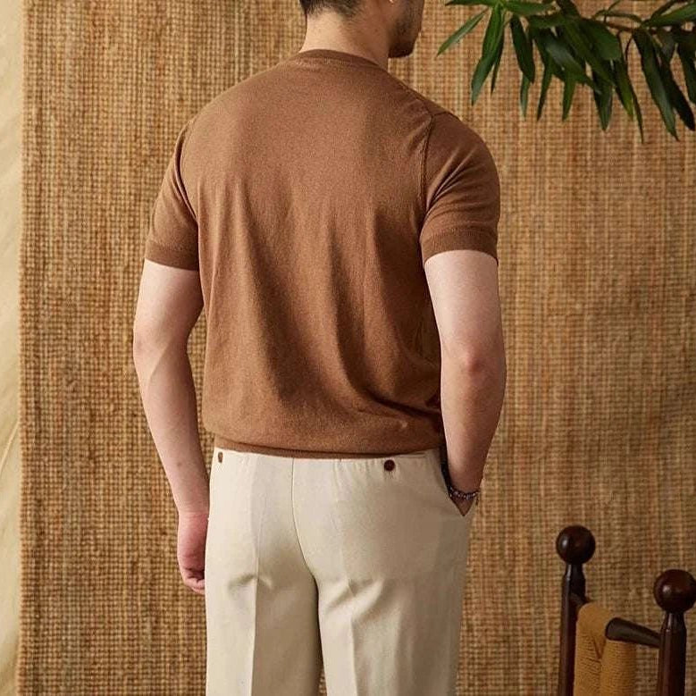 Luxury o - neck collar summer t-shirt - Antonios