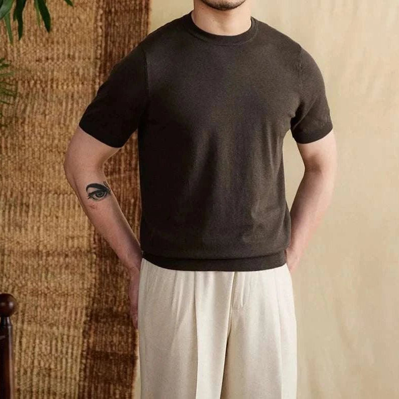 Luxury o - neck collar summer t-shirt - Antonios