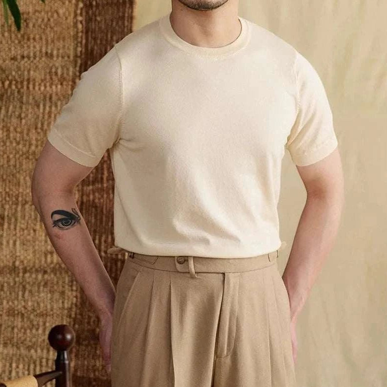 Luxury o - neck collar summer t-shirt - Antonios