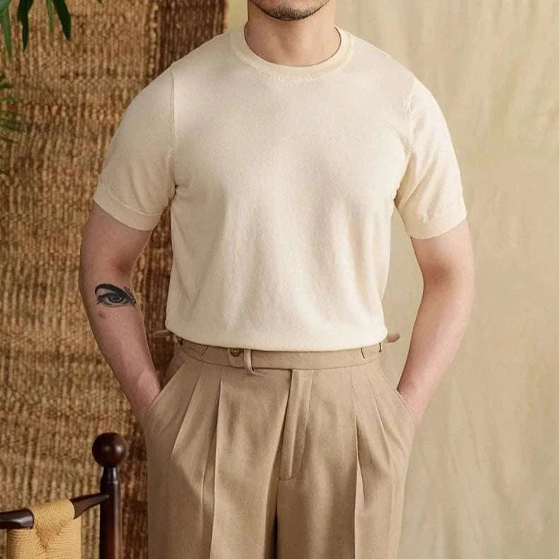 Luxury o - neck collar summer t-shirt - Antonios