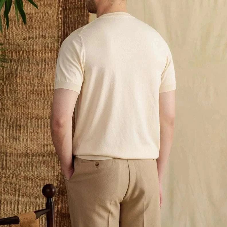 Luxury o - neck collar summer t-shirt - Antonios