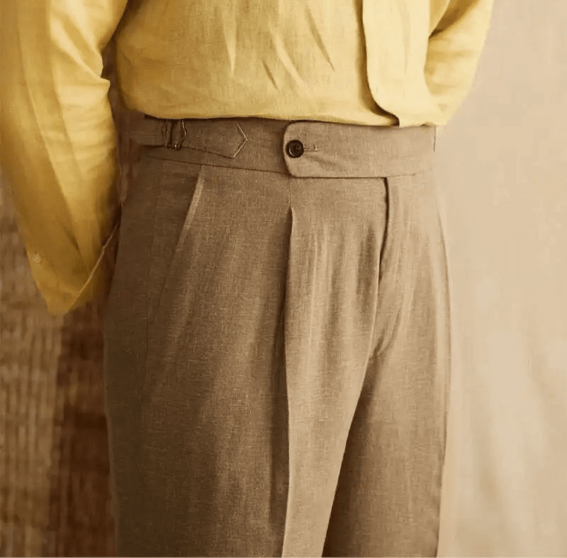 Lyocell Cotton high - waist elegant pants - Antonios