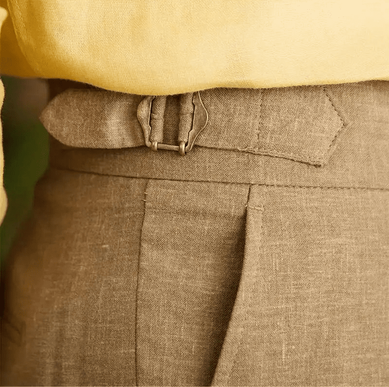 Lyocell Cotton high - waist elegant pants - Antonios