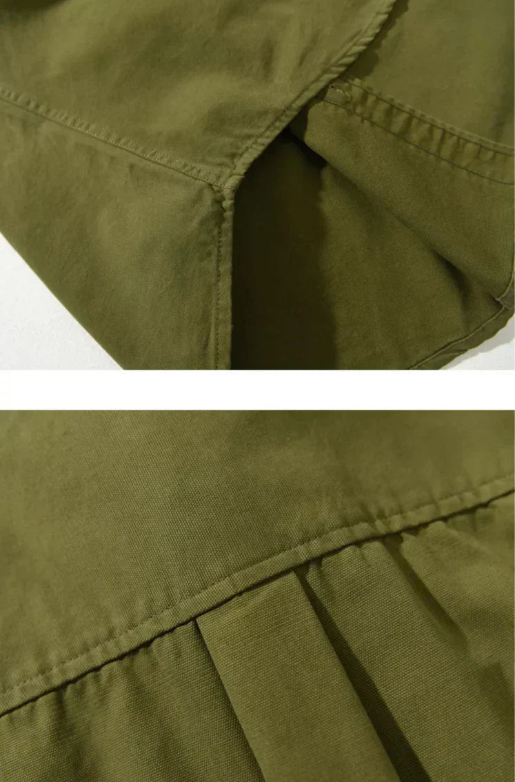 Men’s 100% cotton casual shirt with front pockets - Antonios