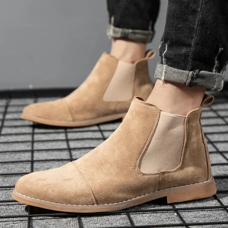 Men's chunky suede chelsea boots - Antonios