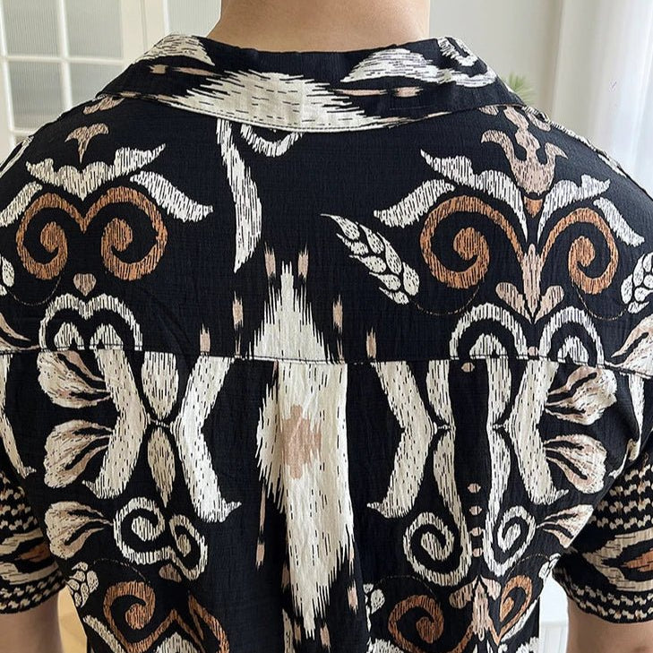 Men's cuban collar short sleeve shirt Summer - Antonios