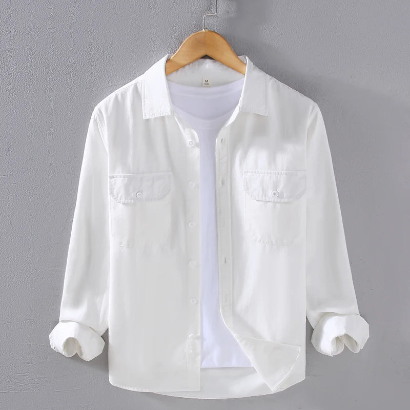 Men's long sleeve solid color casual outerwear - Antonios