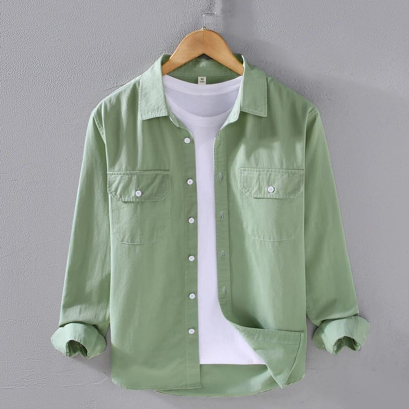 Men's long sleeve solid color casual outerwear - Antonios