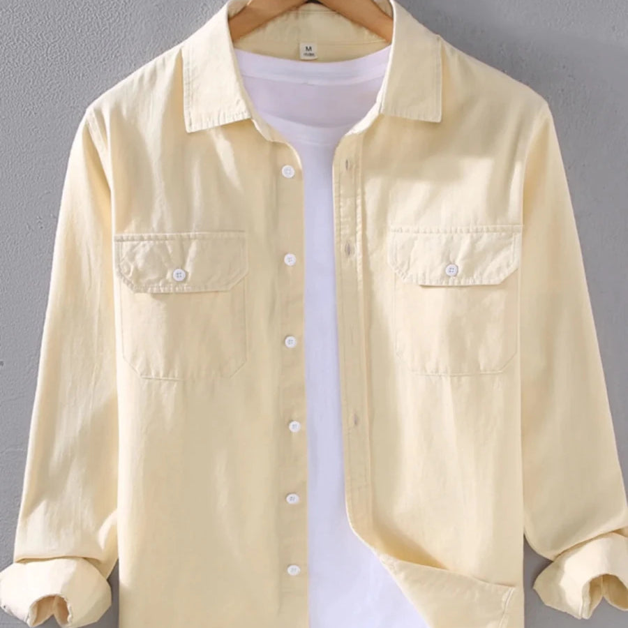 Men's long sleeve solid color casual outerwear - Antonios