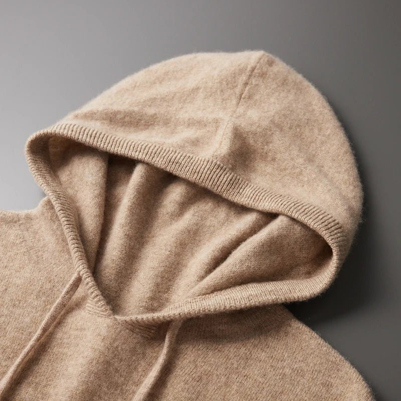 Merino wool knitted hooded sweater - Antonios
