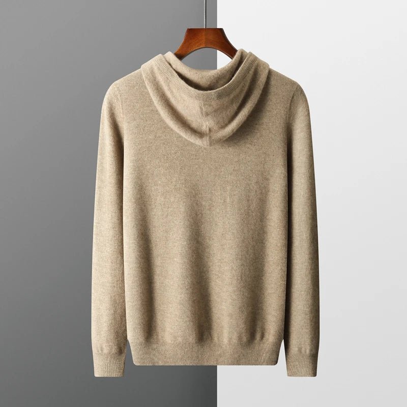 Merino wool knitted hooded sweater - Antonios
