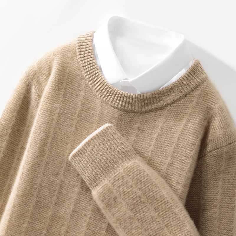 Merino wool o - neck sweater - Antonios