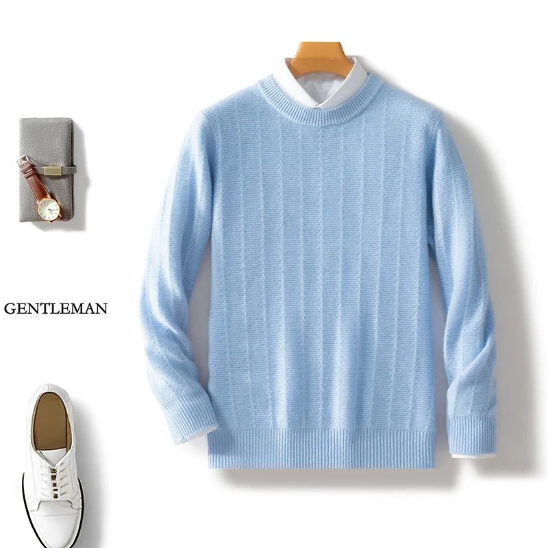 Merino wool o - neck sweater - Antonios