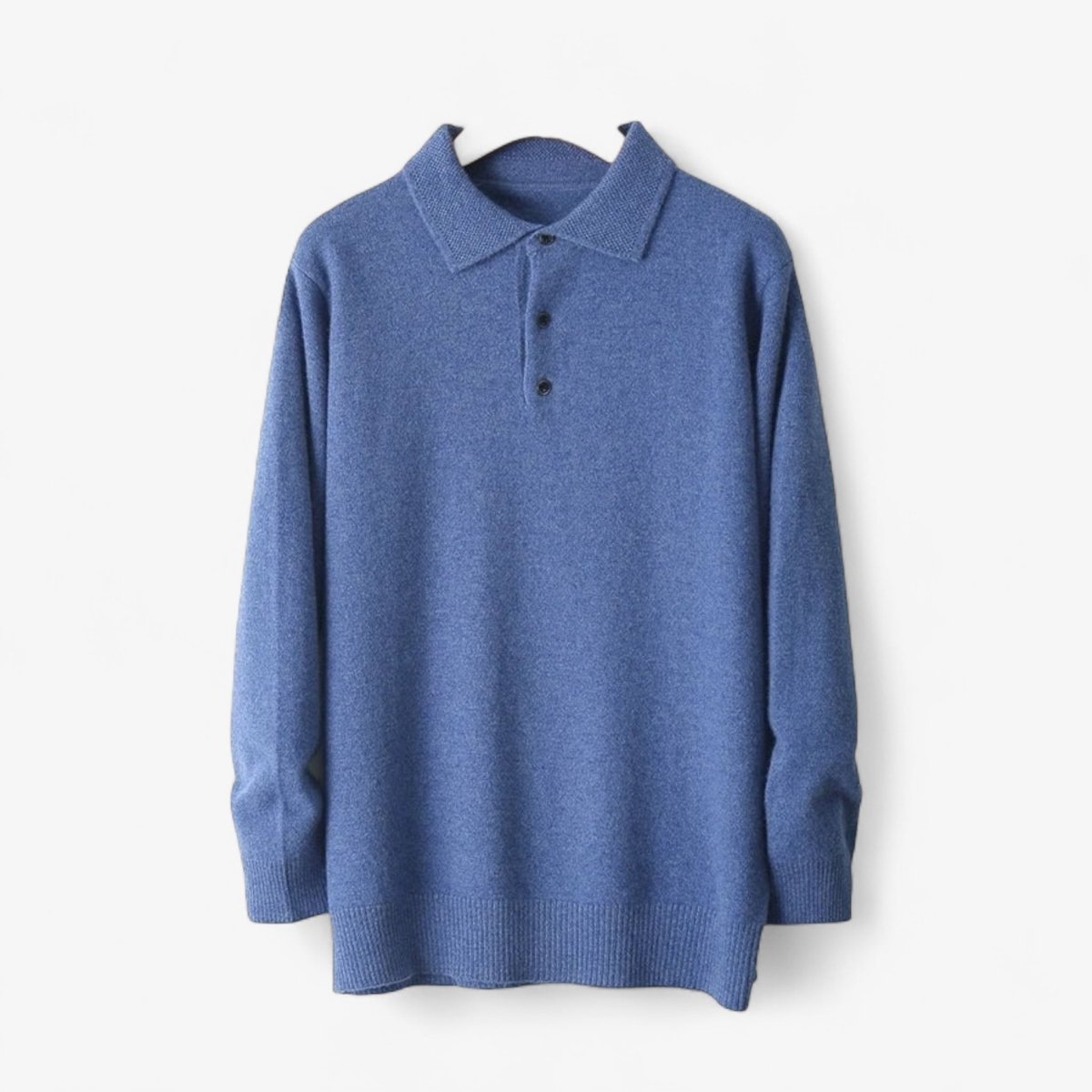 Merino wool polo collar sweater - Antonios