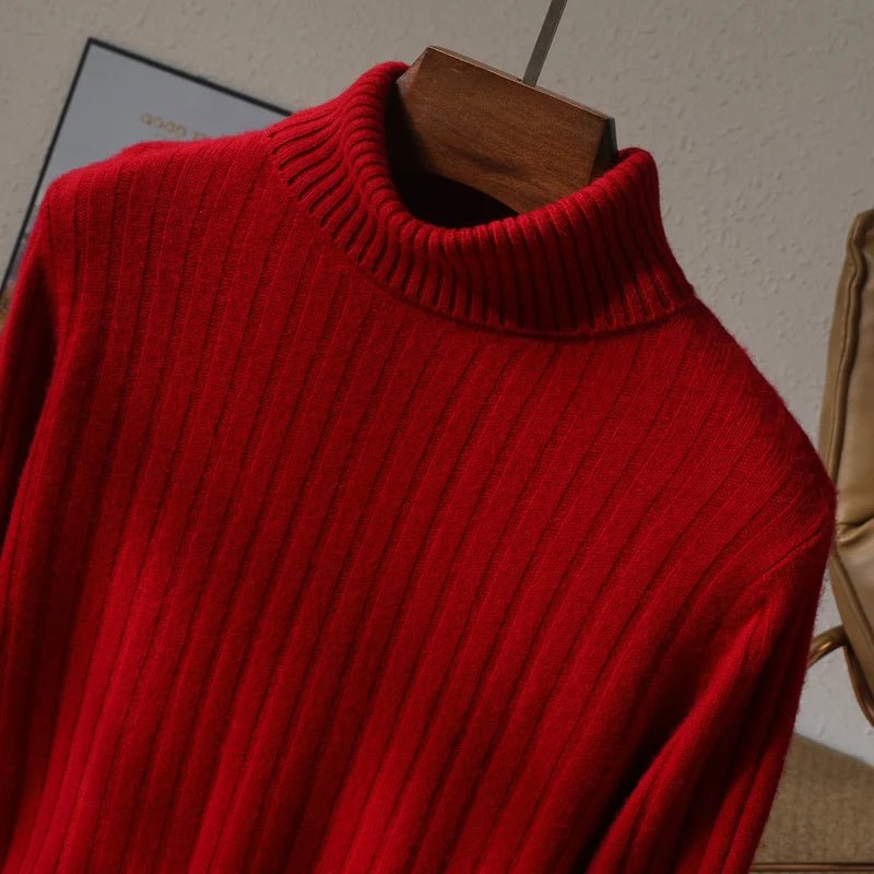 Merino wool winter turtleneck sweater - Antonios