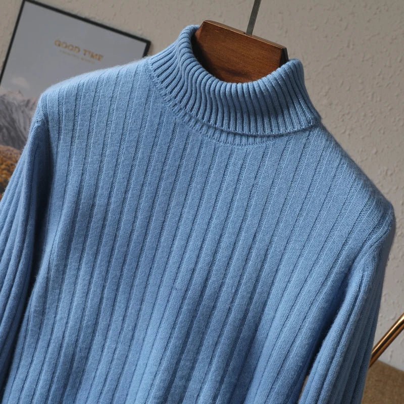 Merino wool winter turtleneck sweater - Antonios