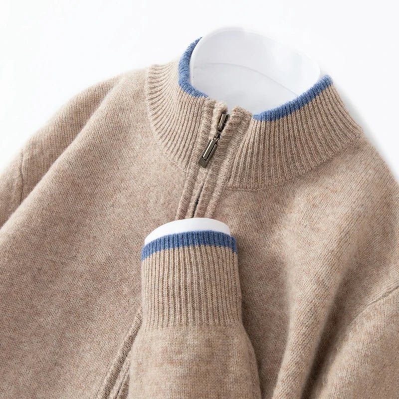 Merino wool zipper sweater - Antonios