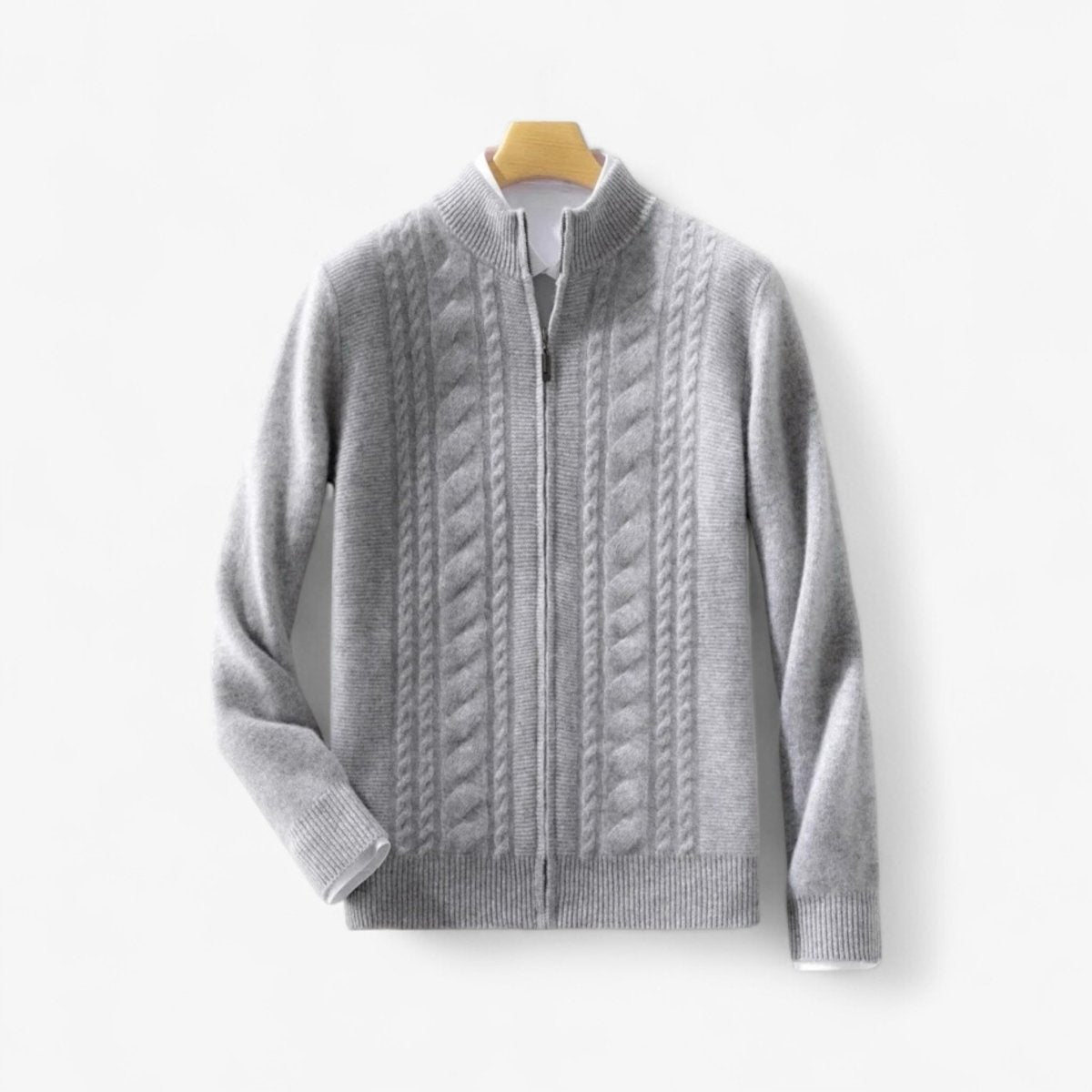 Mock collar sweater merino wool - Antonios