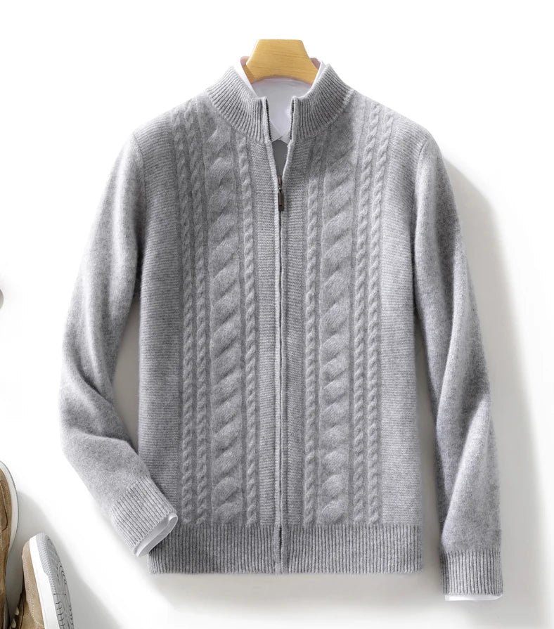 Mock collar sweater merino wool - Antonios