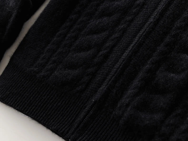 Mock collar sweater merino wool - Antonios