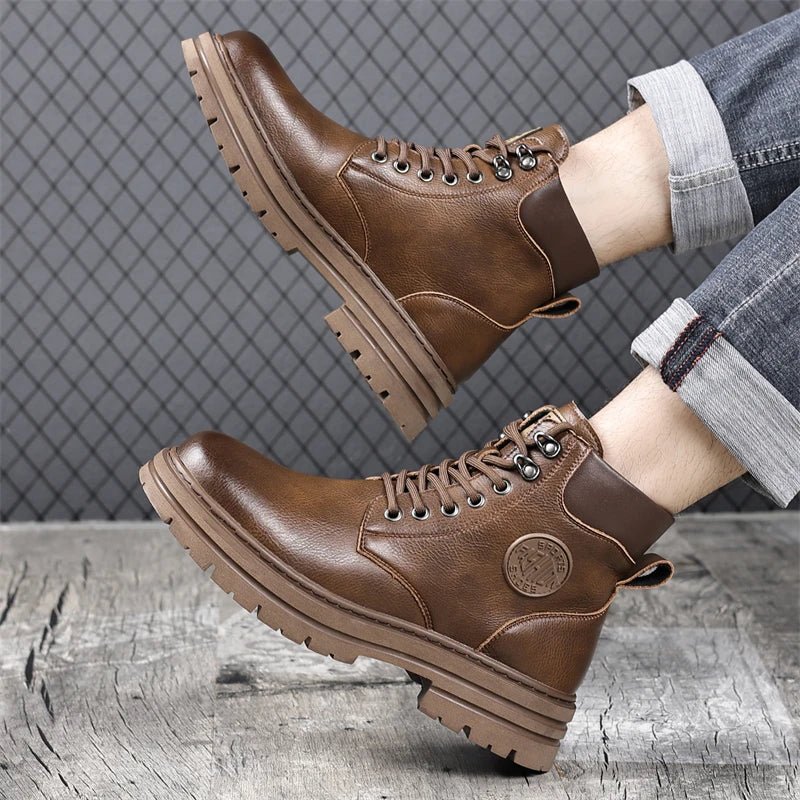 Motorcycle leather winter boots - Antonios