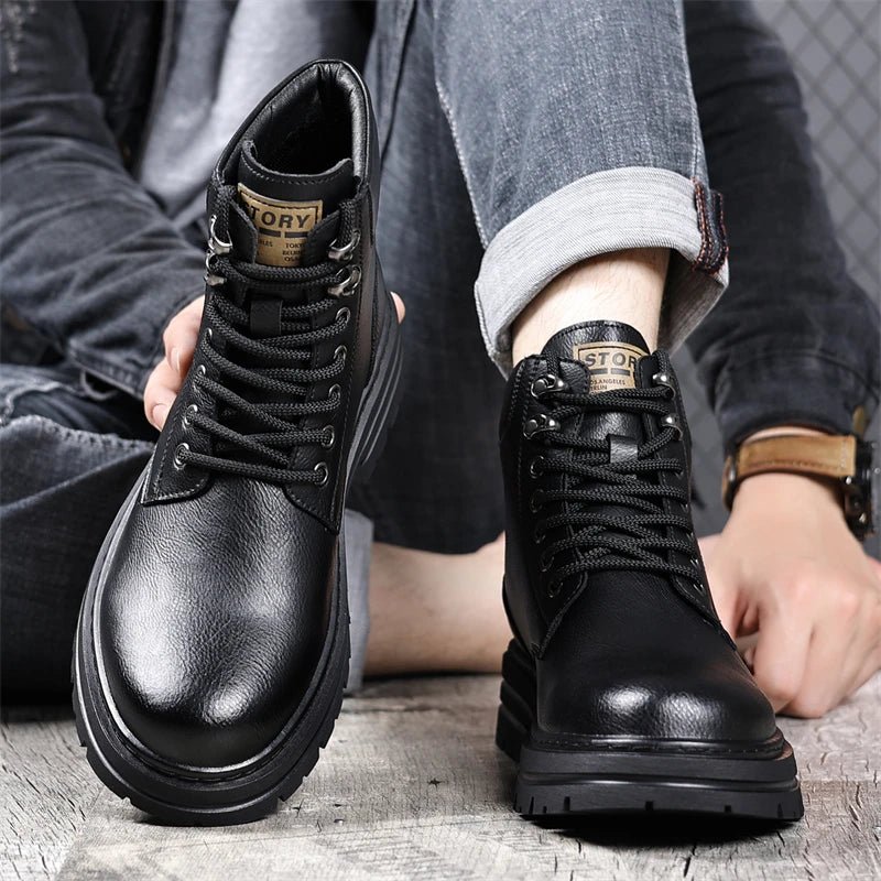 Motorcycle leather winter boots - Antonios