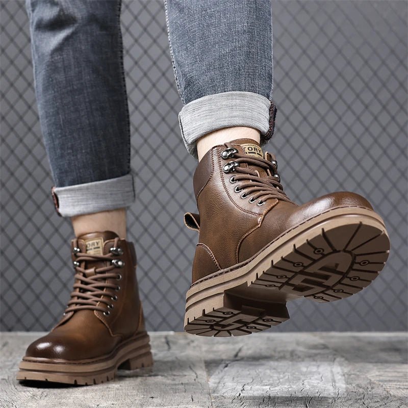 Motorcycle leather winter boots - Antonios