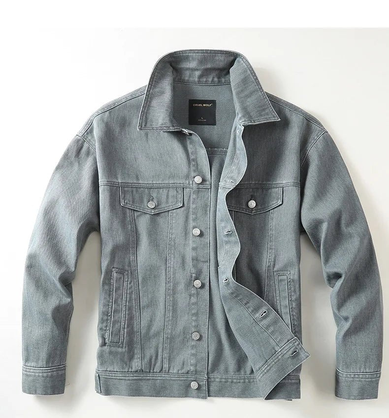 New york autumn denim jacket - Antonios