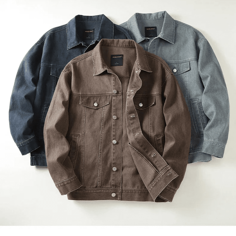 New york autumn denim jacket - Antonios