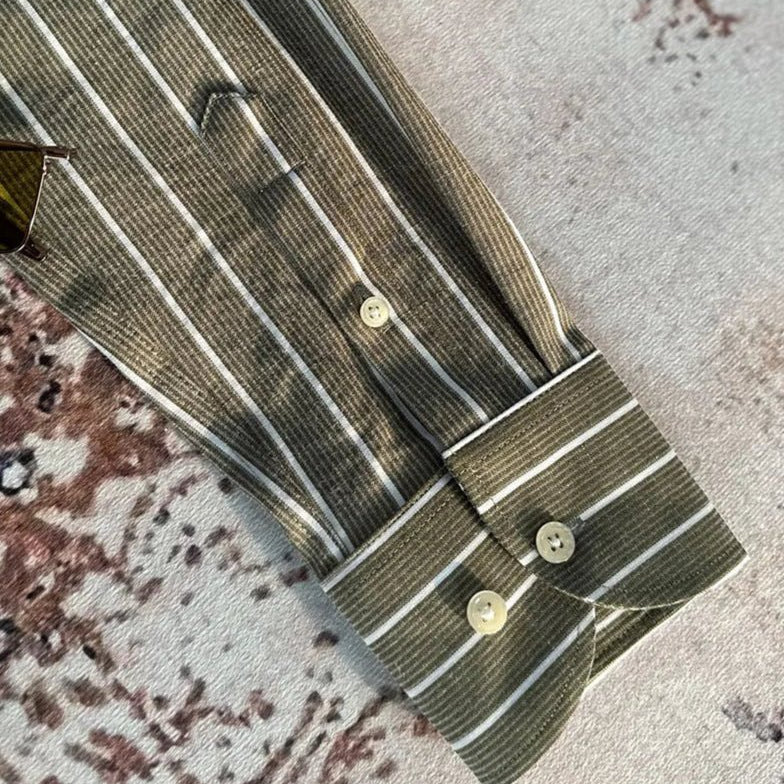 Non iron striped shirt gentleman’s trendy choice - Antonios