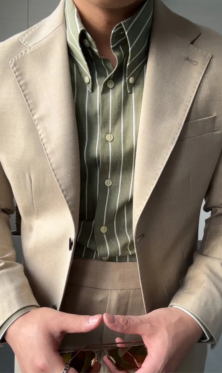 Non iron striped shirt gentleman’s trendy choice - Antonios