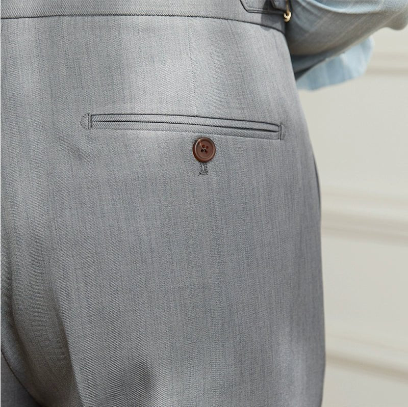 Non - ironing wide leg high - waist elegant pants - Antonios