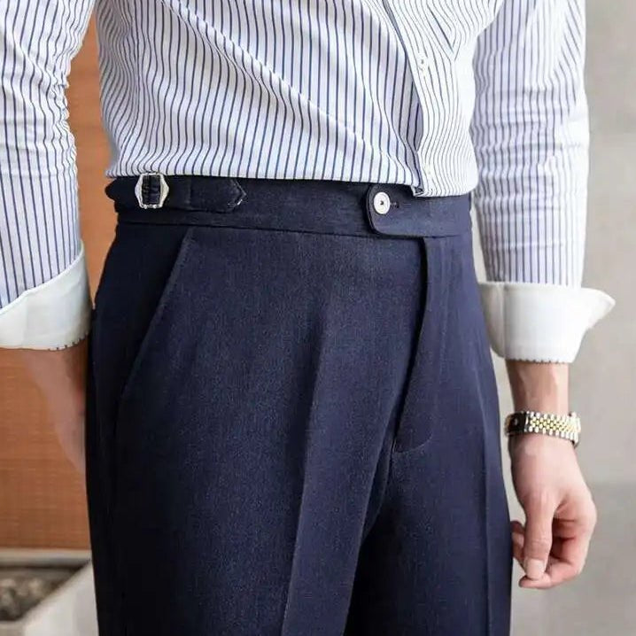 Office blue business trousers - Antonios