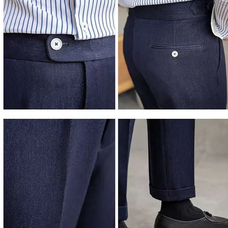 Office blue business trousers - Antonios