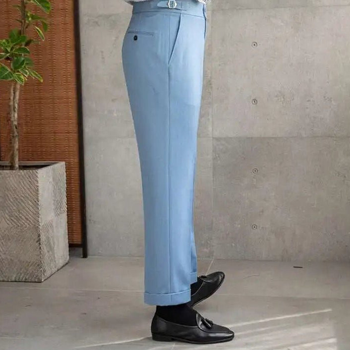 Office blue business trousers - Antonios