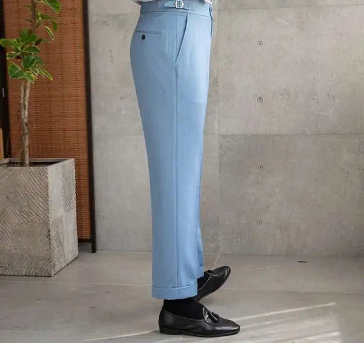 Office blue business trousers - Antonios