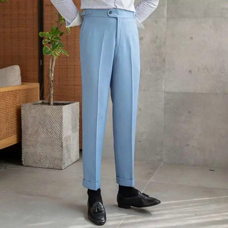 Office blue business trousers - Antonios