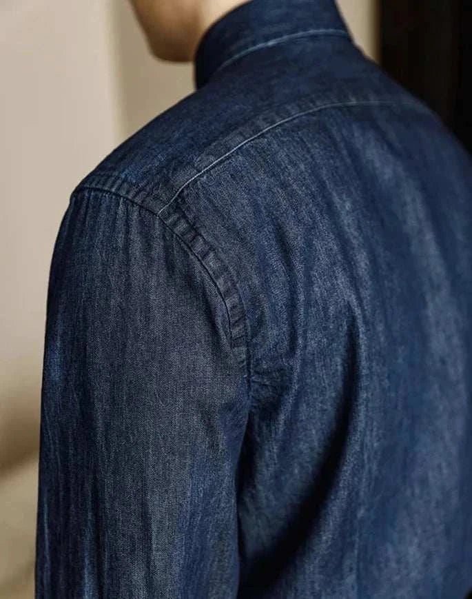 Office premium denim shirt - Antonios