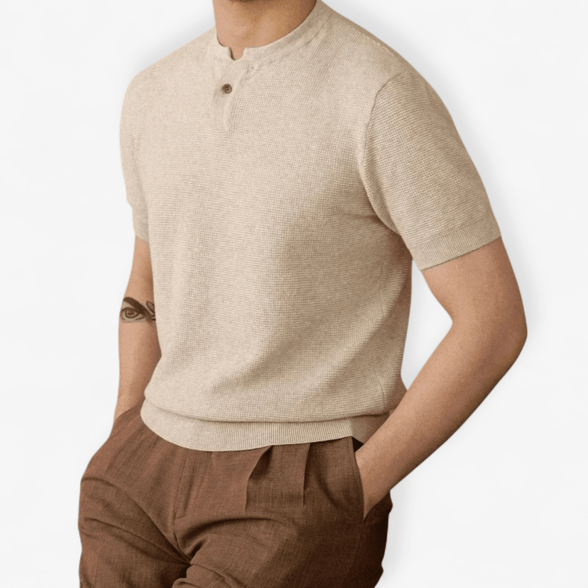 Old money casual elegant polo t-shirt - Antonios