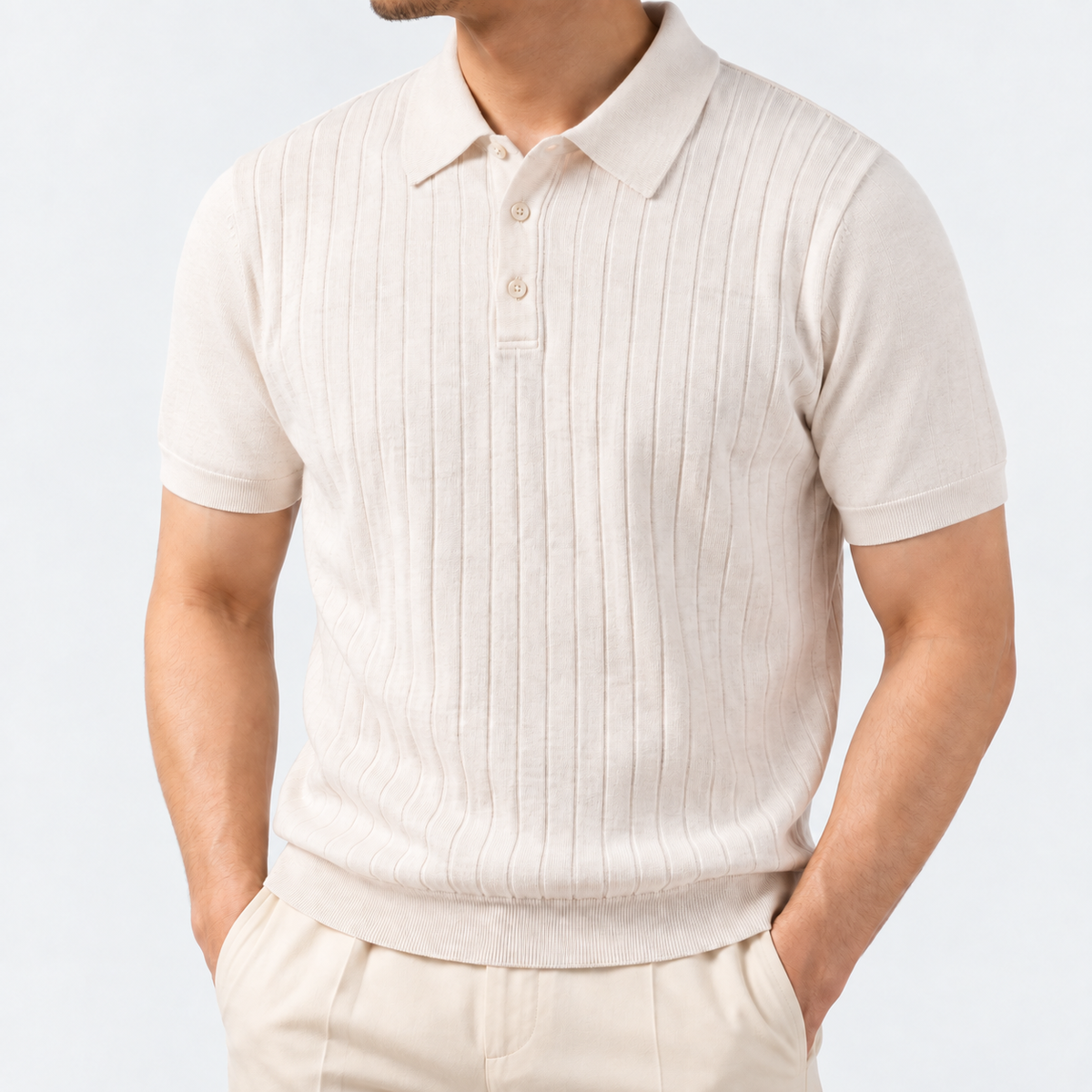 Old Money Cotton T-Shirt — Cream White