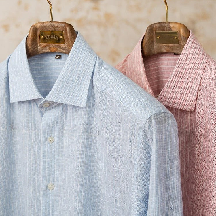 Old money striped linen shirt - Antonios