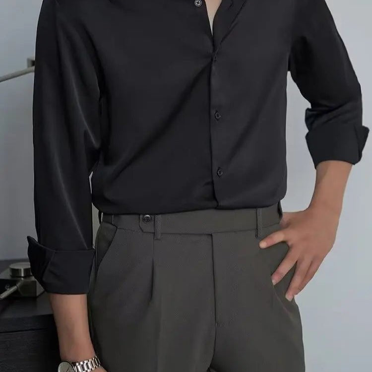 Oversized Korean shirt chic autumn fashion - Antonios