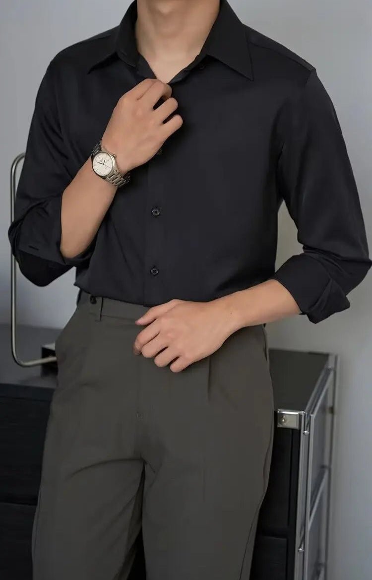 Oversized Korean shirt chic autumn fashion - Antonios